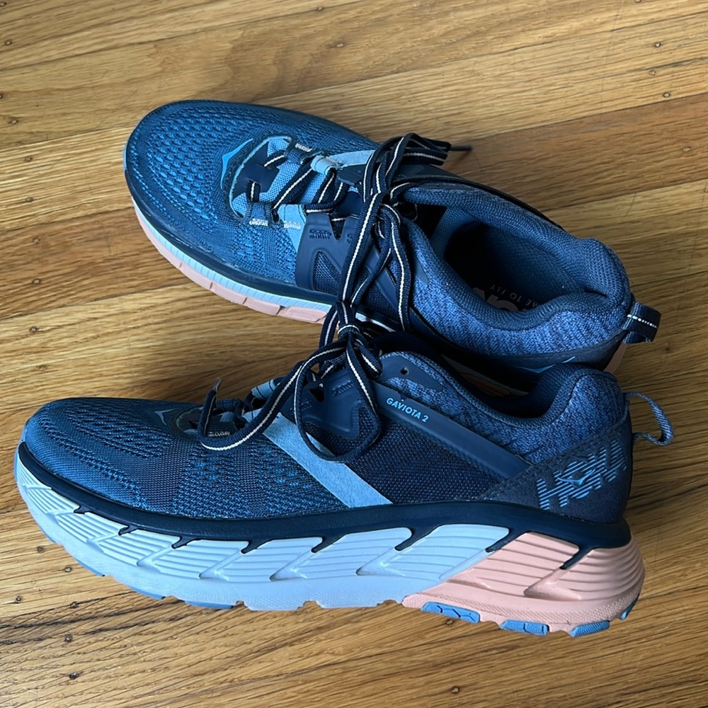 Hoka One One W Gaviota 2 Womens 7.5 Running Shoes Blue